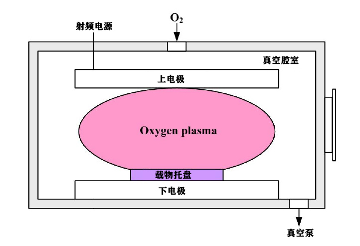 氧等離子體處理機(jī)結(jié)構(gòu)示意圖